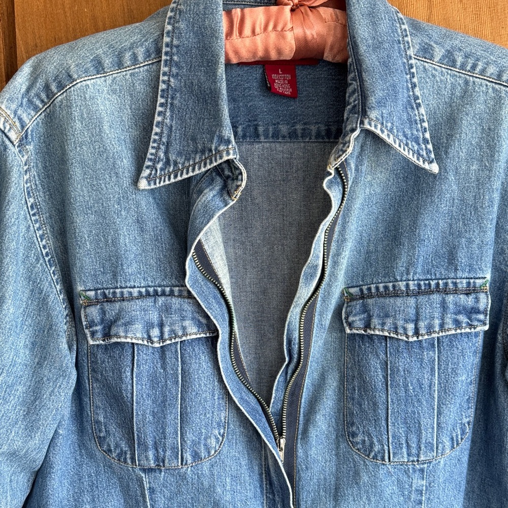 The Limited Light Wash Denim Shirt Jacket - Blue - Picture 5 of 7